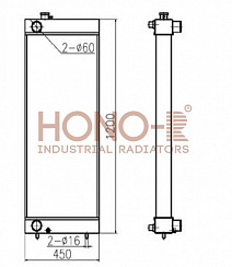 Радиатор для Case CX290 от производителя