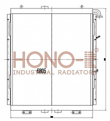 Радиатор для Hitachi EX750 от производителя