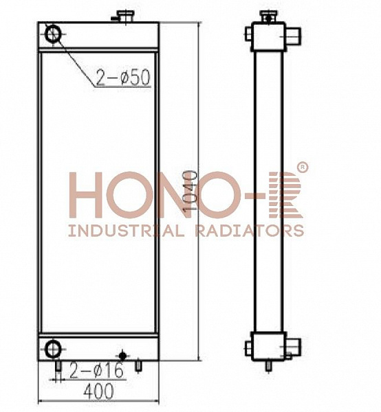 Радиатор для Case CX240 от производителя