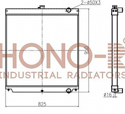 Радиатор для Hitachi ZX200 от производителя