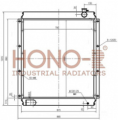 Радиатор для Hitachi EX300 от производителя