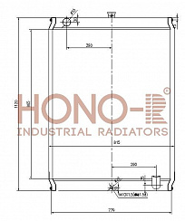 Радиатор для Hitachi EX400 от производителя