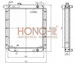 Радиатор для Hitachi EX210H от производителя